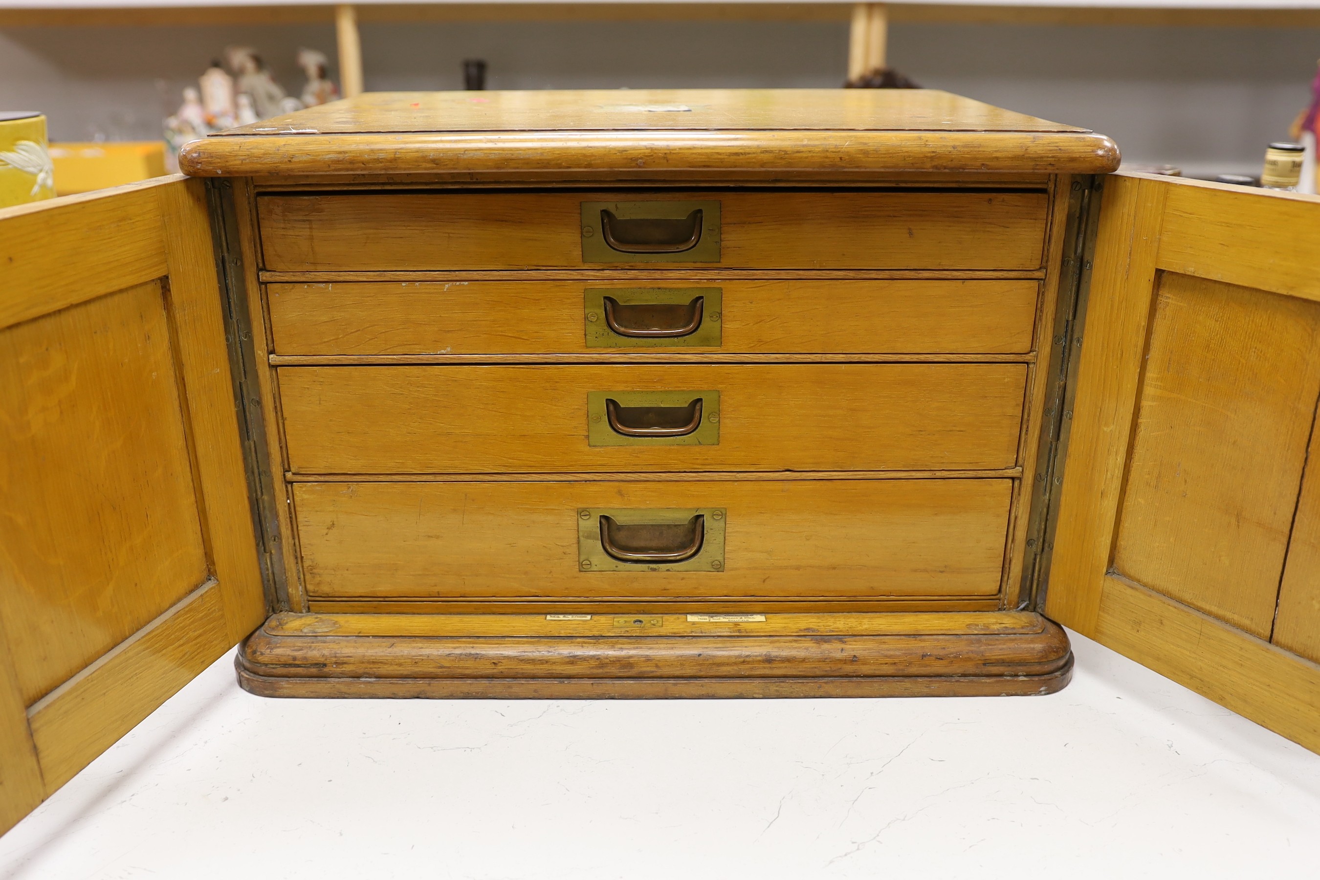 A Walker & Hall canteen of cutlery with bone insets